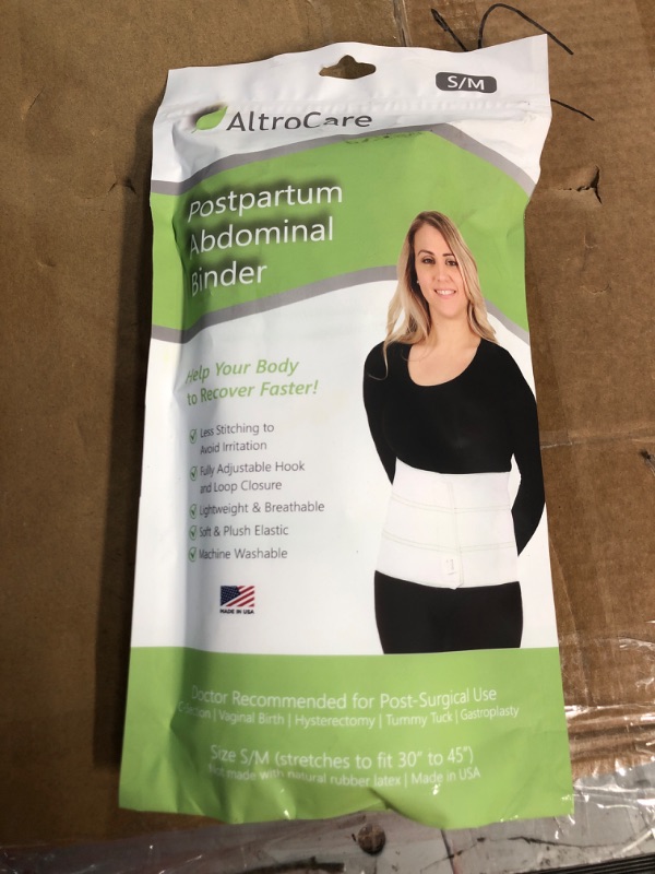 Photo 1 of AltroCare 3-Panel, Postpartum and Post Surgery Abdominal Binder & Belly Band. Size S/M (fits 30" to 45")
