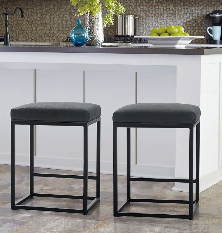 Photo 1 of (LOOKS NEW) Backless Modern Barstools