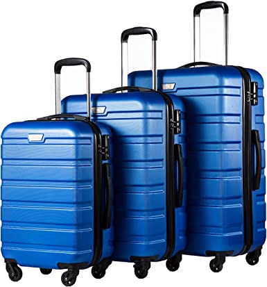 Photo 1 of  Coolife Luggage 3 Piece Set Suitcase Spinner Hardshell Lightweight TSA Lock 