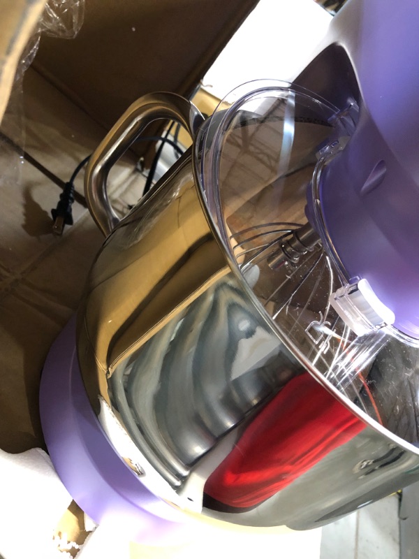 Photo 1 of **USED SEE NOTES** COOKLEE Stand Mixer, 9.5 Qt. 660W 10-Speed Electric Kitchen Mixer with Dishwasher-Safe Dough Hooks, Flat Beaters, Wire Whip & Pouring Shield Attachments for Most Home Cooks, SM-1551, Lavender