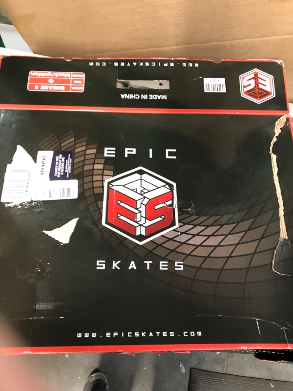 Photo 3 of **USED SEE NOTES** Epic Skates 125mm Engage 3-Wheel Inline Speed Skates Black/Gold EU 44/US 12