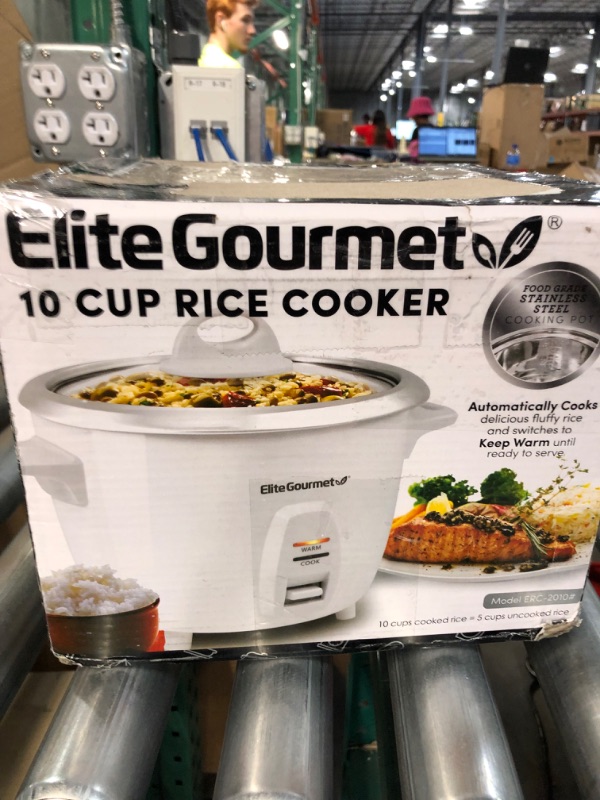 Photo 5 of **USED SEE NOTES** Elite Gourmet ERC-2010 Electric Rice Cooker with Stainless Steel Inner Pot