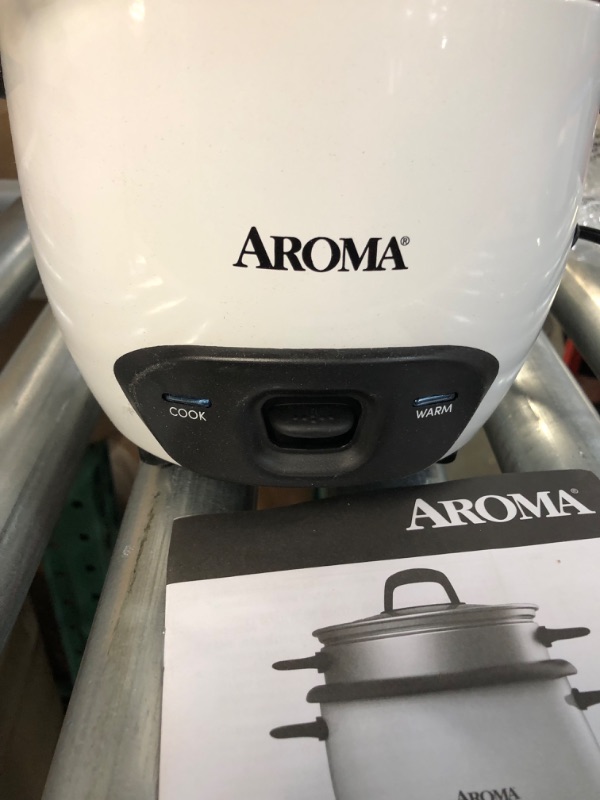 Photo 3 of **USED SEE NOTES** Aroma - 6-Cup Rice Cooker - White