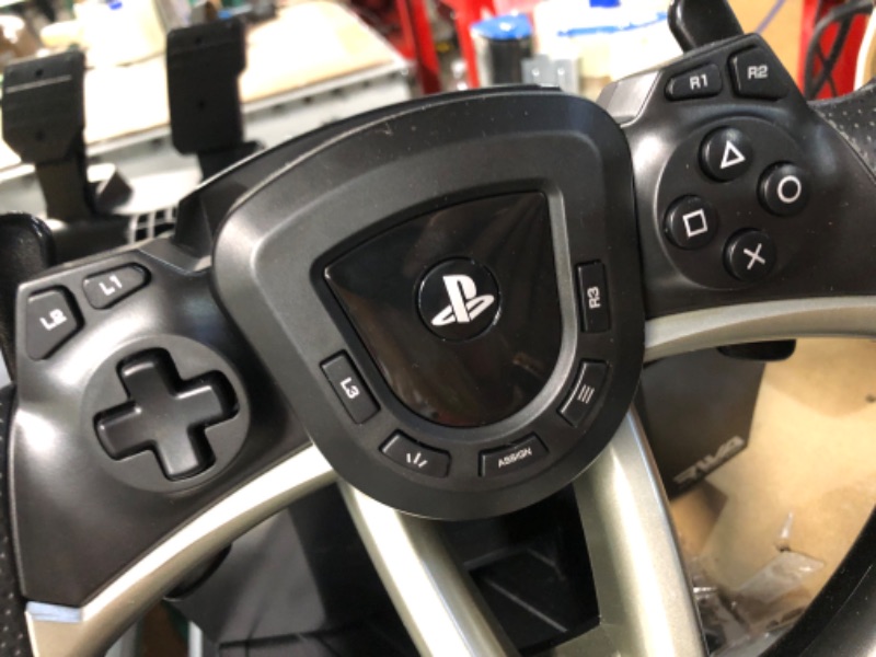 Photo 4 of **USED/SEE NOTES** HORI Racing Wheel Apex for Playstation 5, PlayStation 4 and PC - Officially Licensed by Sony - Compatible with Gran Turismo 7