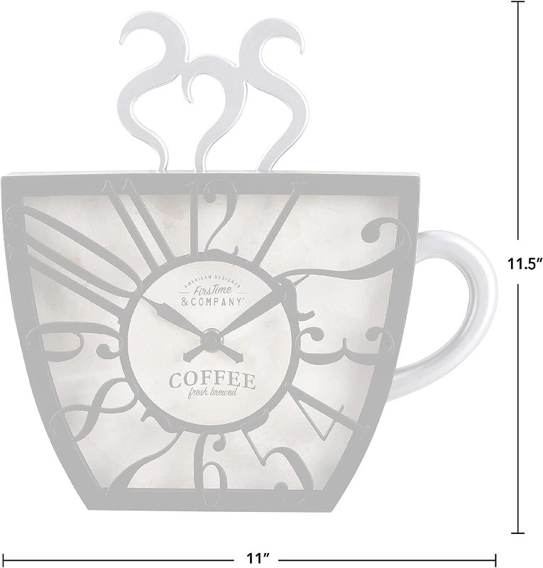 Photo 1 of *USED/SEE NOTES** FirsTime & Co. Coffee Mug Wall Clock, Plastic, 11 x 2 x 11.5 inches