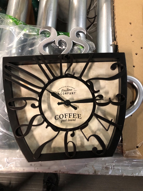 Photo 1 of *USED/SEE NOTES** FirsTime & Co. Coffee Mug Wall Clock, Plastic, 11 x 2 x 11.5 inches