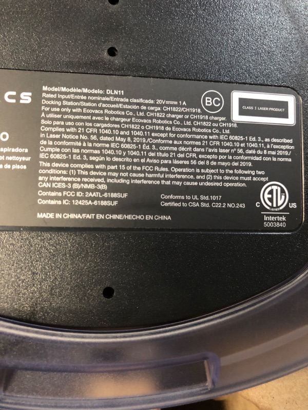 Photo 4 of *USED/SEE NOTES** ECOVACS Deebot N8 Pro Robot Vacuum and Mop, Strong 2600Pa Suction, Multi-Floor Mapping, Fully Customized Cleaning, Self Empty Station Compatible