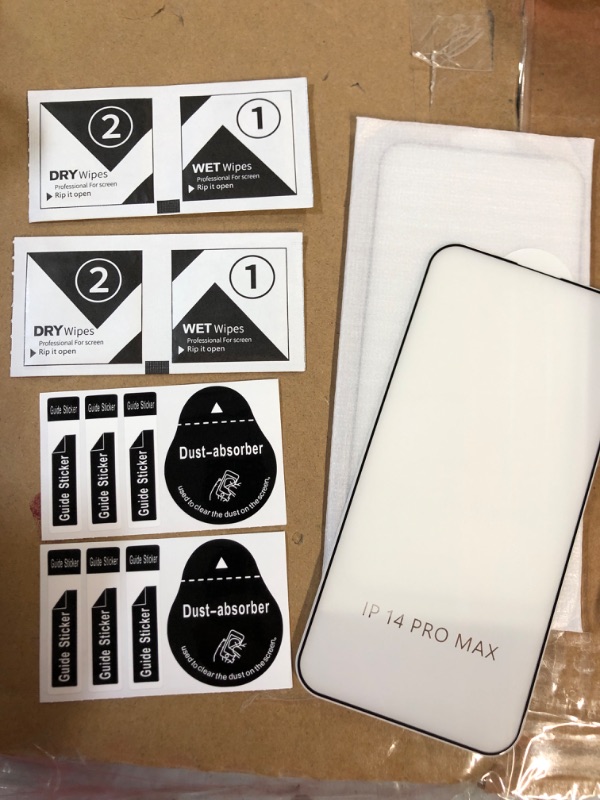 Photo 2 of mase home (NEW) iPhone 14 Pro Max Screen Protector Tempered Glass 14 ProMax Compatible with Apple Dynamic Island 2022 (2 Pack)