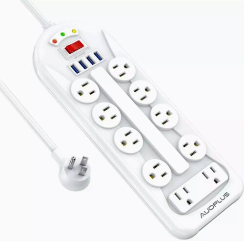 Photo 1 of 10 outlet power surge protector 4 usb slots