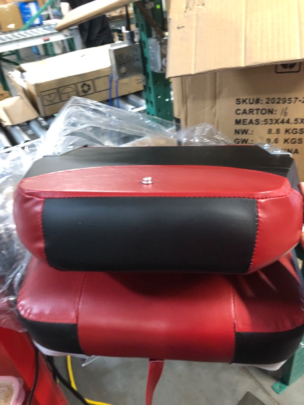 Photo 4 of Leader Accessories A Pair of New Low Back Folding Boat Seats(2 Seats) B-Black/Red