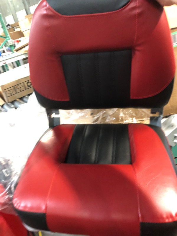 Photo 2 of Leader Accessories A Pair of New Low Back Folding Boat Seats(2 Seats) B-Black/Red