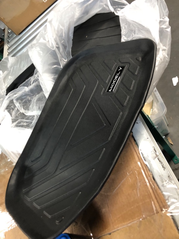 Photo 3 of 3D MAXpider All-Weather Floor Mats for Tesla Model Y 2021-2023 Custom Fit Floor Liners, Kagu Series (1st & 2nd Row)