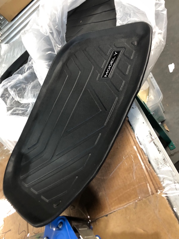 Photo 5 of 3D MAXpider All-Weather Floor Mats for Tesla Model Y 2021-2023 Custom Fit Floor Liners, Kagu Series (1st & 2nd Row)