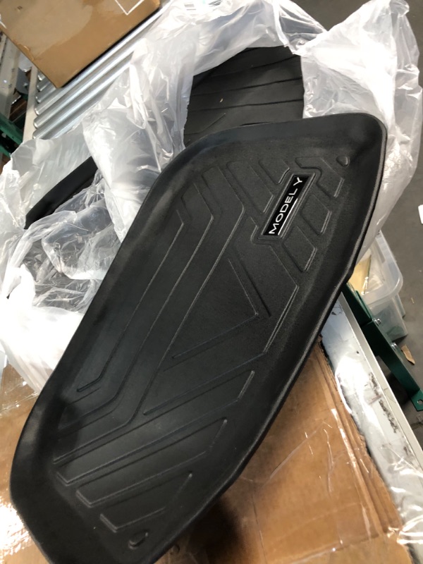 Photo 2 of 3D MAXpider All-Weather Floor Mats for Tesla Model Y 2021-2023 Custom Fit Floor Liners, Kagu Series (1st & 2nd Row)