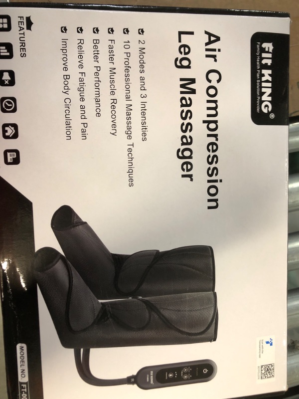 Photo 1 of FIT KING Leg Air Massager for Circulation and Relaxation Foot and Calf Massage