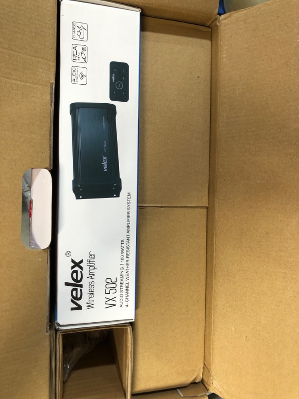 Photo 3 of velex Marine Bluetooth Amplifier Speaker Package… Black UNABLE TO TEST