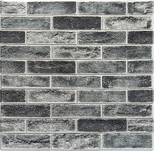 Photo 1 of 10 pack of peel and stick fake soft brick wall