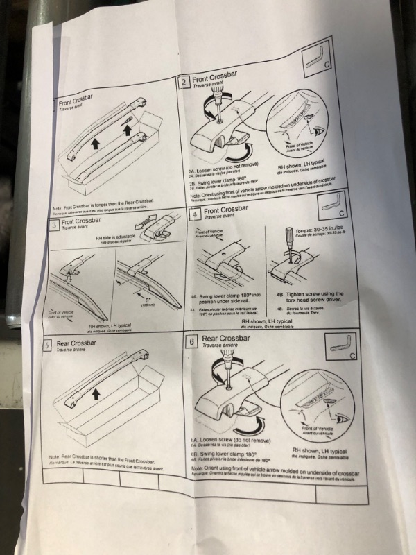 Photo 3 of ***SEE NOTES***GENERIC Roof Rack Cross Bars for Cars With Rails, 2 Black Pieces BLACK