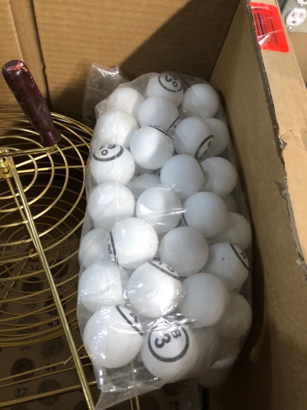 Photo 1 of Bingo Cage Only Plus 50 Bingo Cards with Sliding Windows