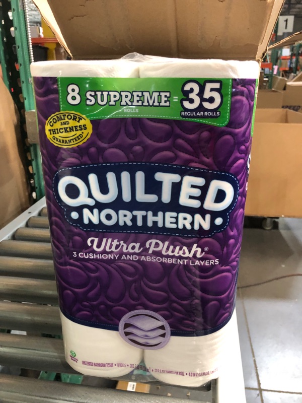 Photo 2 of 24 (3 X 8 ROLLS) SUPREME ROLL QUILTED NORTHERN ULTRA PLUSH