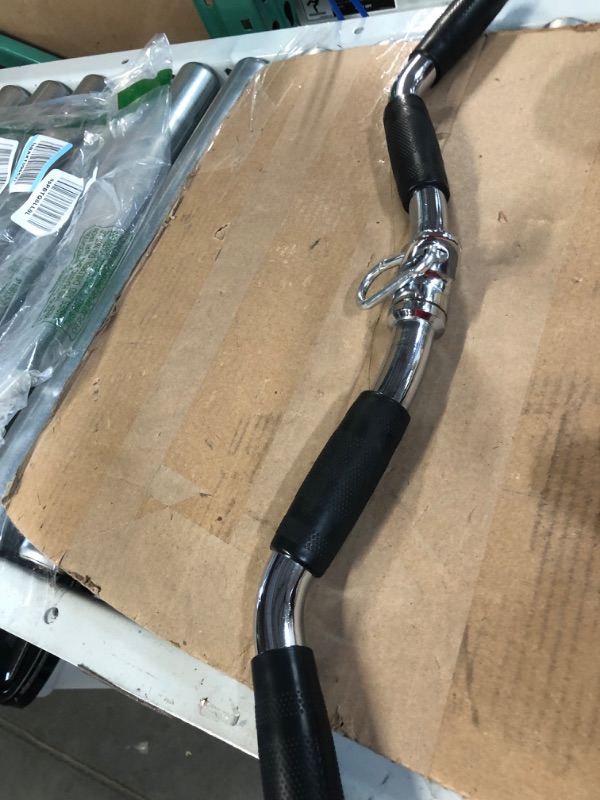 Photo 1 of yuhqc Lat Bar Cable Machine Attachment Curl Pulldown Bar 