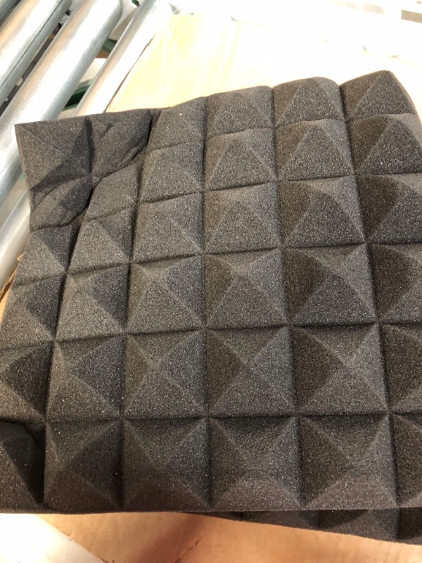 Photo 2 of 24 Pack-12 x 12 x 2 Inches Pyramid Designed Acoustic Foam Panels