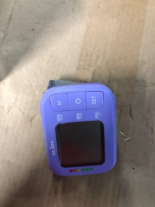 Photo 2 of Blood Pressure Machine,Wrist Blood Pressure Monitor Digital Automatic BP Cuff Monitors Purple