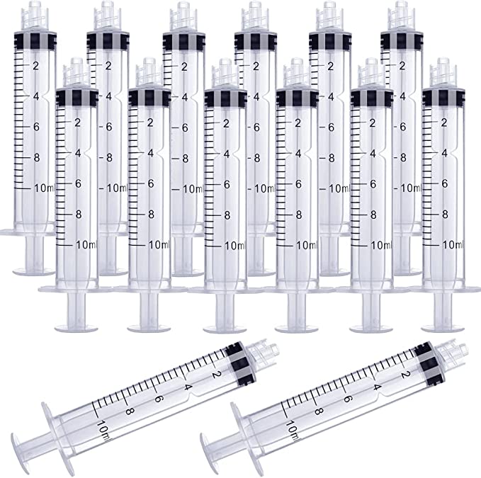 Photo 1 of 10ml Luer Lock Syringe 20-Pack Plastic 