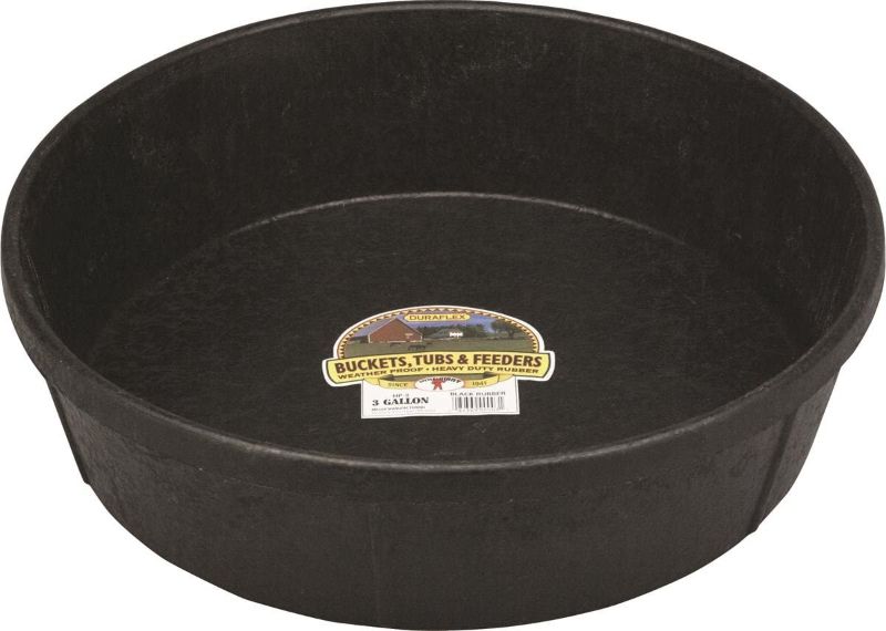 Photo 1 of 3 Gallon Rubber Feed Pan
