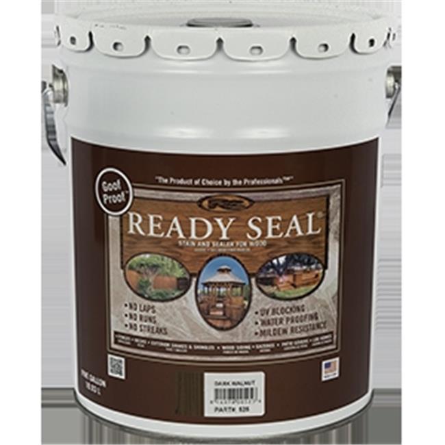 Photo 1 of **FEELS HALF FULL**
Ready Seal 816078005256 525 5 Gallon Stain & Sealer for Wood - Dark Walnut
