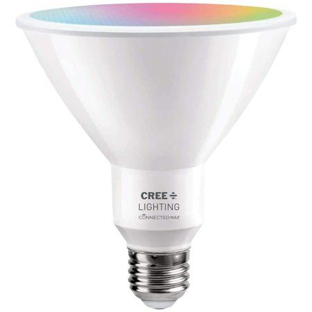 Photo 1 of CREE LIGHTING CMPAR38-120W-AL-9ACK Connected Max Tunable White and Color-Changing PAR38 Outdoor Flood 120-Watt-Replacement Smart LED Bulb