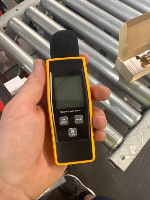 Photo 2 of **SEE NOTES** Hand-Held Sound Level Meter, V-Resourcing 30~130 dB with Backlight Digital LCD Display - Orange