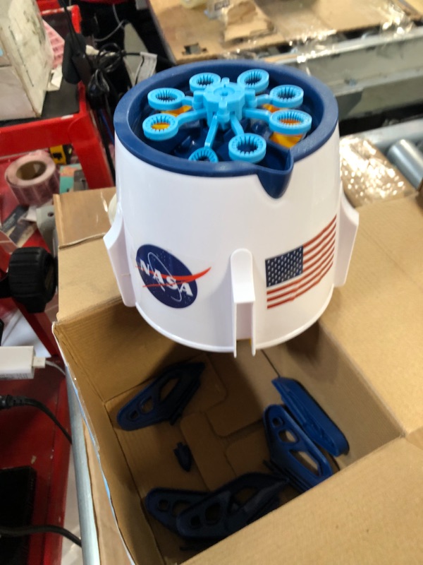 Photo 1 of Bubble Machine, Space Rocket Bubble Machine for Toddlers, Kids, 3000+ Bubbles/min 