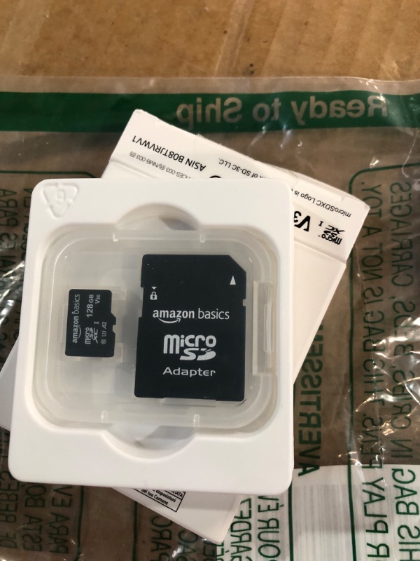 Photo 2 of Amazon Basics microSDXC Memory Card with Full Size Adapter, A2, U3