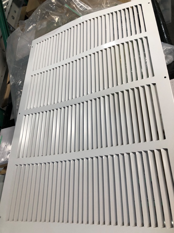 Photo 2 of  Steel Return Air Grilles - Sidewall and Ceiling - HVAC Duct Cover - White 
