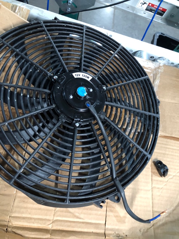 Photo 1 of 16" inch Universal Slim Fan Push Pull Electric Radiator Cooling 12V Mount Kit
