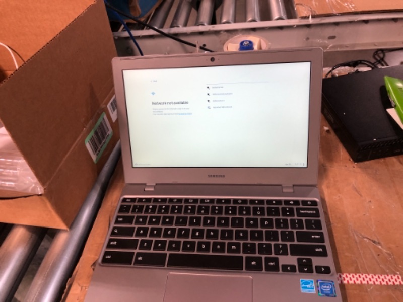Photo 1 of SAMSUNG Chromebook 4 11.6" Laptop Computer for Business Student, Intel Celeron N4000 up to 2.6GHz, 4GB LPDDR4 RAM, 16GB eMMC, 802.11ac WiFi, Bluetooth, Type-C, Platinum Titan, Chrome OS