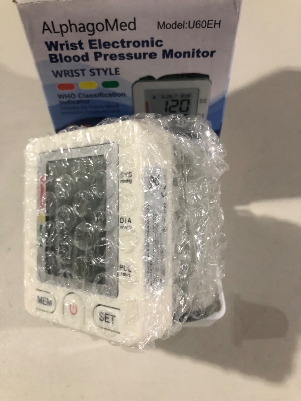 Photo 2 of AlphagoMed U60EH Wrist Electronic Blood Pressure Monitor