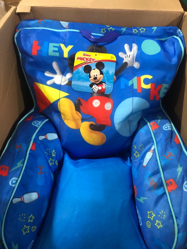 Photo 1 of Disney Mickey Mouse Kids Nylon Bean Bag Chair