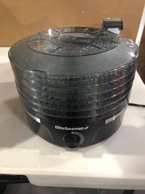 Photo 2 of !!!SEE CLERK NOTES!!!
Elite Gourmet Food Dehydrator, Black