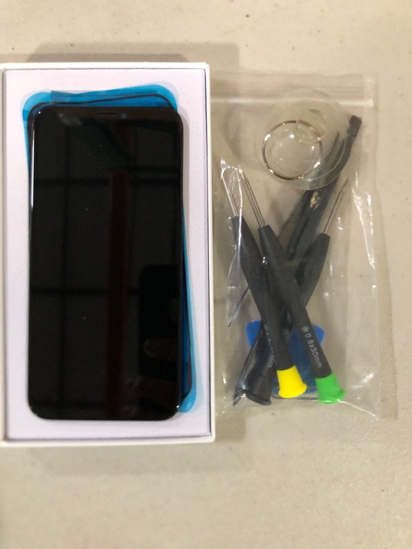 Photo 2 of iPhone Xs OLED Screen Replacement 5.8 inch,3D Touch Screen Display Digitizer Repair Kit Assembly with Complete Repair Tools for A1920/A2097/A2098/A2099/A2100