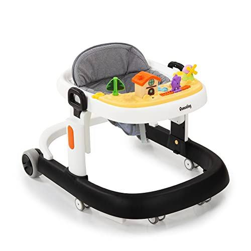 Photo 1 of ***SEE NOTES*** Quocdiog 3 in 1 Baby Walker,Foldable Multi-Function Activity Center Walker,5 Heights Adjustable Height with Removable Music Toys,Suitable for All Terrains for Boys and Girls 6-18 Months (Blac
