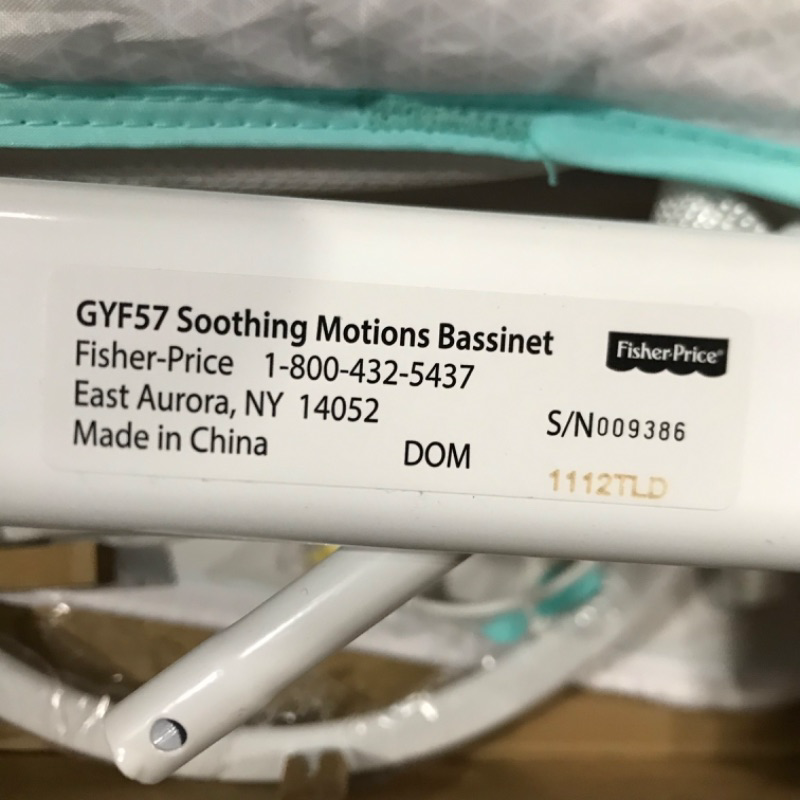 Photo 1 of Fisher-Price Soothing Motions Bassinet Windmill, Baby Cradle with sway Motion, Light Projection, Overhead Mobile, Vibrations and Music Windmill - Frustration Free Packaging