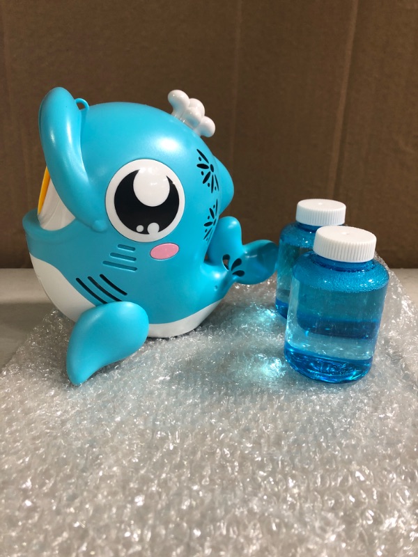 Photo 2 of HADEEONG Musical Bath Toy for Toddlers, Whale Bubble Machine Bubbles Makes for The Bathtub with 20 Songs, Baby Kids Boys Girls Bath Bubble Maker Bathtime Shower Bath Wall Toys