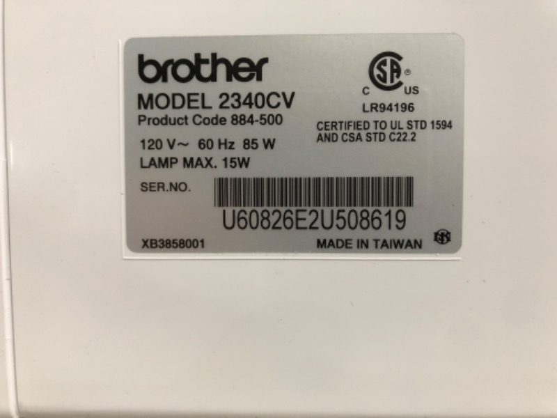 Photo 4 of Brother Coverstitch Serger, 2340CV, Sturdy Metal Frame, 1,100 Stitches Per Minute, Trim Trap, Included Snap-on Presser Feet