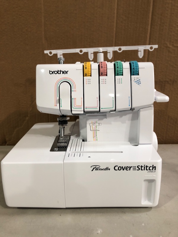 Photo 3 of Brother Coverstitch Serger, 2340CV, Sturdy Metal Frame, 1,100 Stitches Per Minute, Trim Trap, Included Snap-on Presser Feet