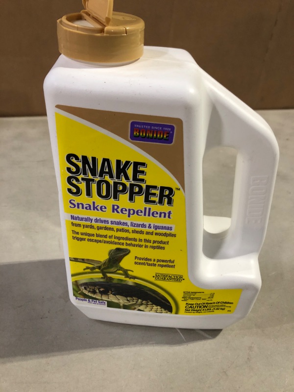 Photo 2 of Bonide Snake Stopper Snake Repellent, 4 lb. Ready-to-Use Granules for Outdoor Pest Control, People & Pet Safe