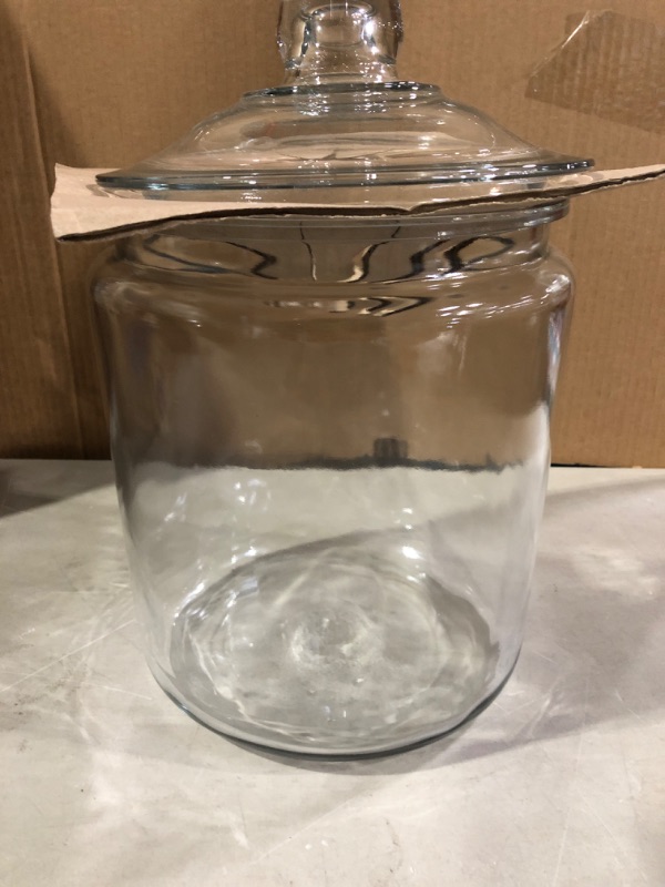 Photo 2 of Anchor Hocking 2 Gallon Heritage Hill Glass Jar with Lid 2-Gallon Heritage Hill Jar/Lid