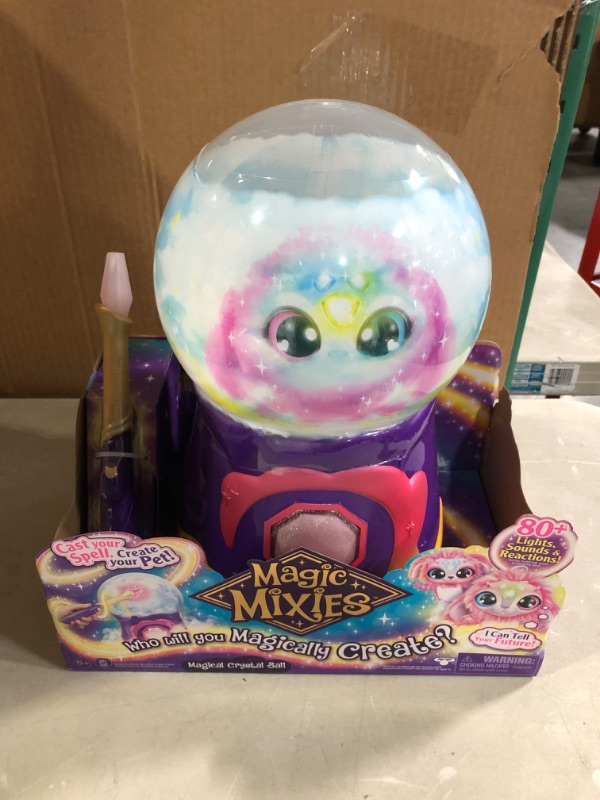 Photo 1 of Magic Mixies Magical Misting Crystal Ball with Interactive 8 inch Pink Plush Toy and 80+ Sounds and Reactions