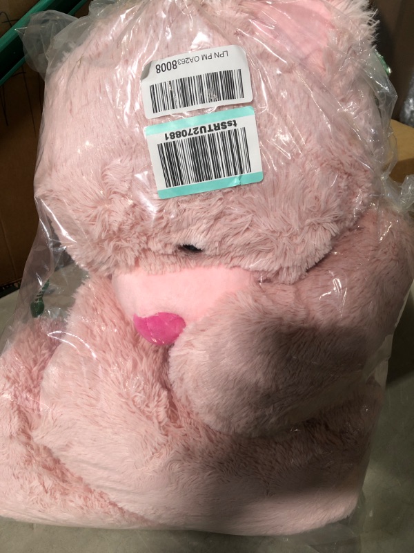 Photo 2 of MorisMos Giant Teddy Bear Stuffed Animal, Big Teddy Bear Life Size, 36in Large Teddy Bear Cuddly Soft for Baby Shower, Boys, Girls Pink